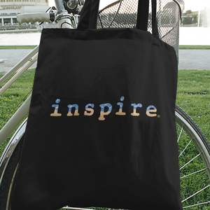 inspire Blue Doughnut Eco Tote Bag