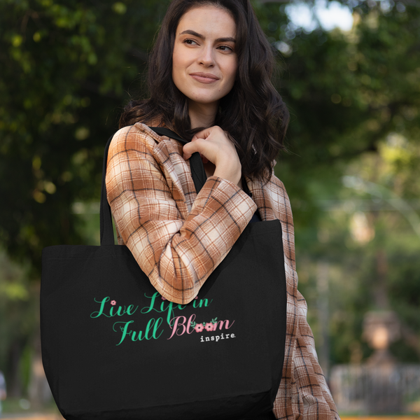 inspire Live Life In Full Bloom Eco Tote Bag