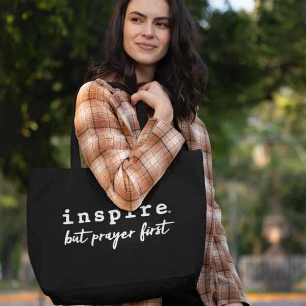 inspire But Prayer First Eco Tote Bag