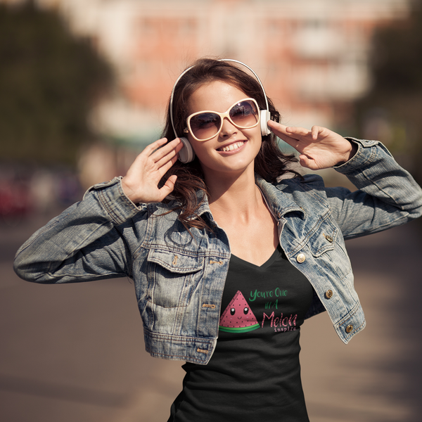 inspire You're One In A Melon Women’s recycled v-neck t-shirt