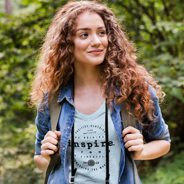 inspire Vintage Emblem Women’s recycled v-neck t-shirt
