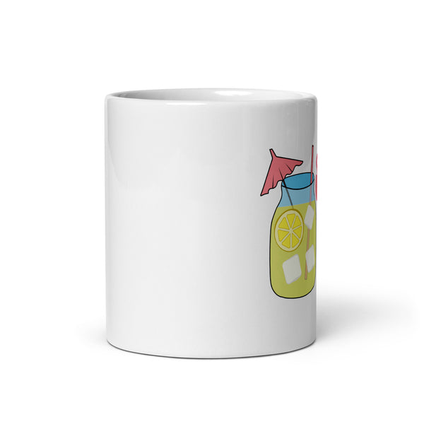 inspire Lemonade Summertime White glossy mug