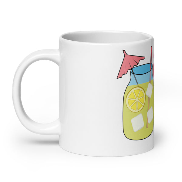 inspire Lemonade Summertime White glossy mug