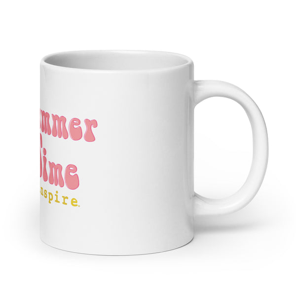 inspire Lemonade Summertime White glossy mug