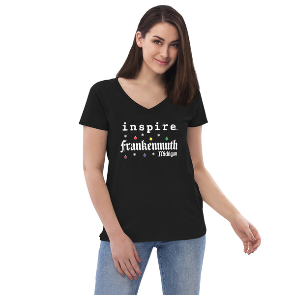 inspire Frankenmuth Women’s recycled v-neck t-shirt