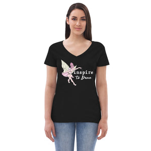 inspire To Dance Women’s recycled v-neck t-shirt