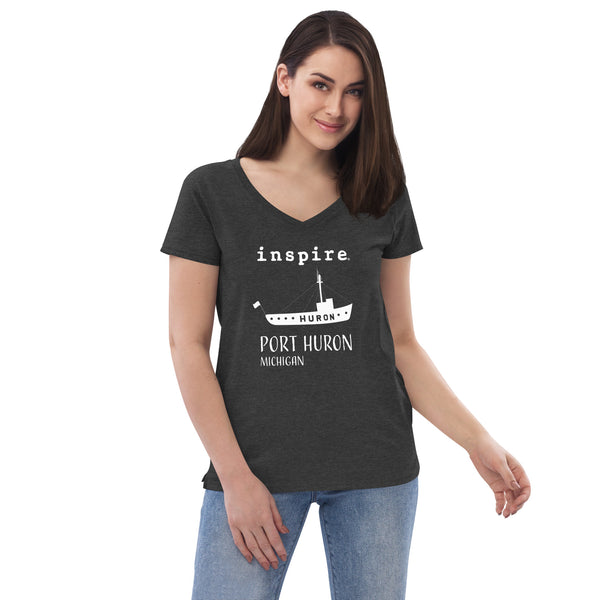 inspire Port Huron Women’s recycled v-neck t-shirt