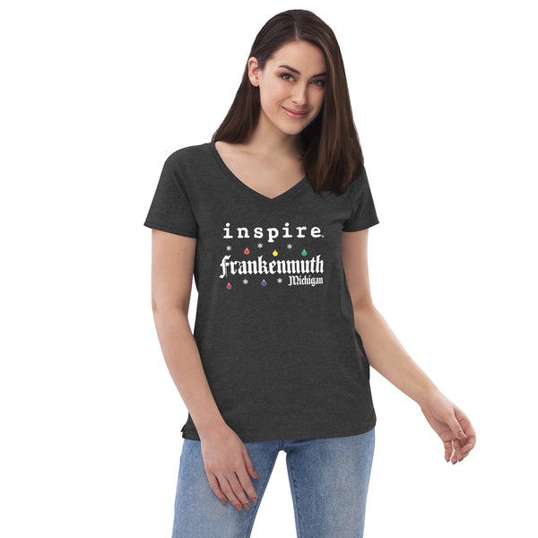 inspire Frankenmuth Women’s recycled v-neck t-shirt