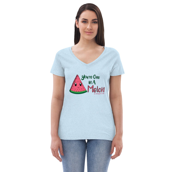 inspire You're One In A Melon Women’s recycled v-neck t-shirt