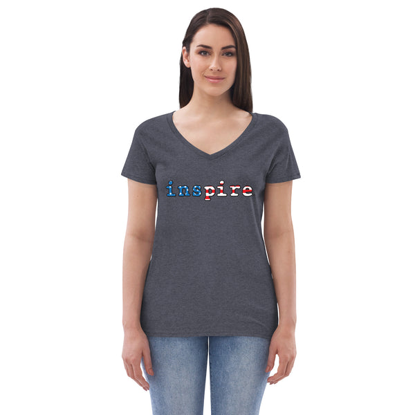 inspire Freedom Women’s recycled v-neck t-shirt