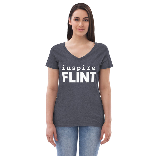 inspire Flint Women’s recycled v-neck t-shirt