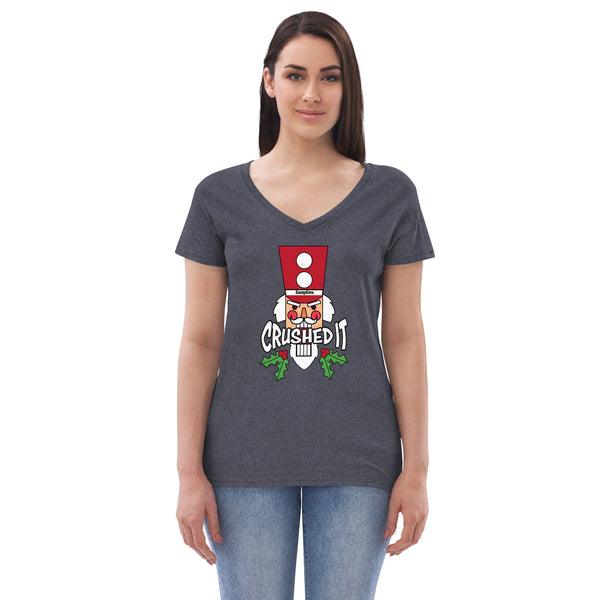 inspire Nutcracker Crushed It Women’s recycled v-neck t-shirt