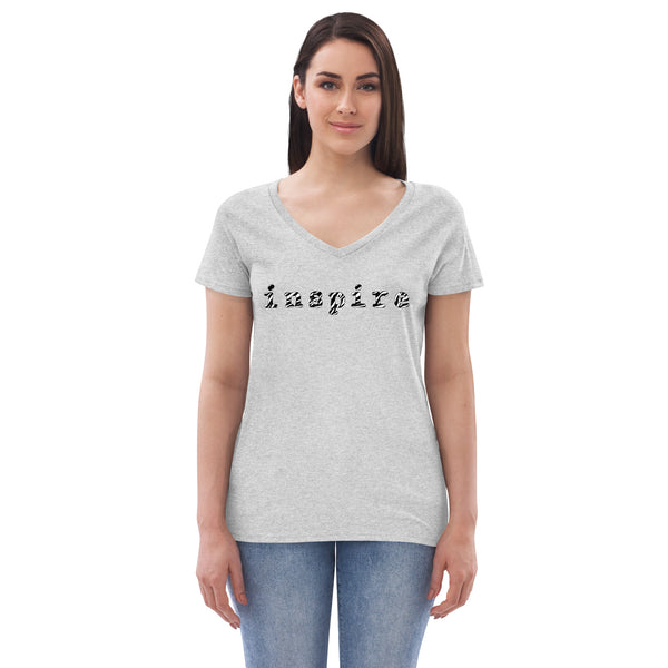 inspire NET Awareness Women’s recycled v-neck t-shirt