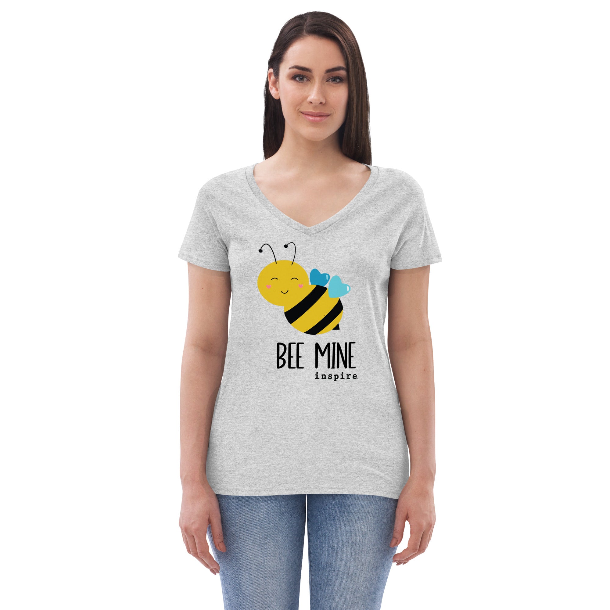 inspire Bee Mine Women’s recycled v-neck t-shirt