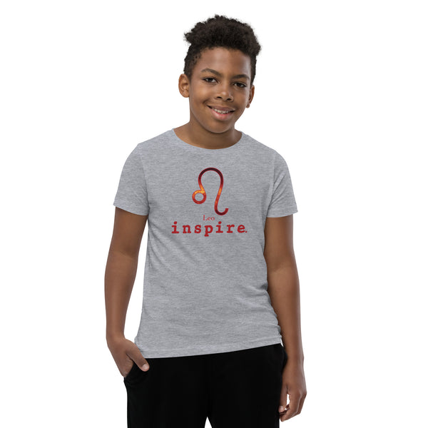 inspire Leo Zodiac Youth Short Sleeve T-Shirt