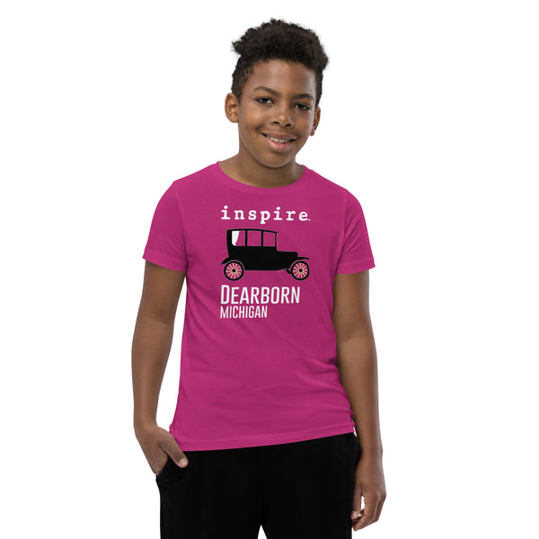 inspire Dearborn Car Youth Short Sleeve T-Shirt