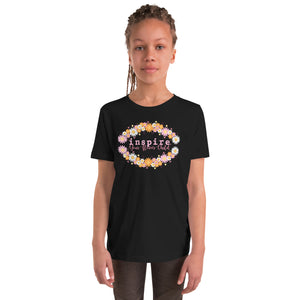 inspire Your Flower Child Within Youth Short Sleeve T-Shirt