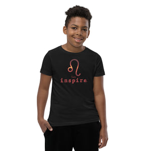 inspire Leo Zodiac Youth Short Sleeve T-Shirt