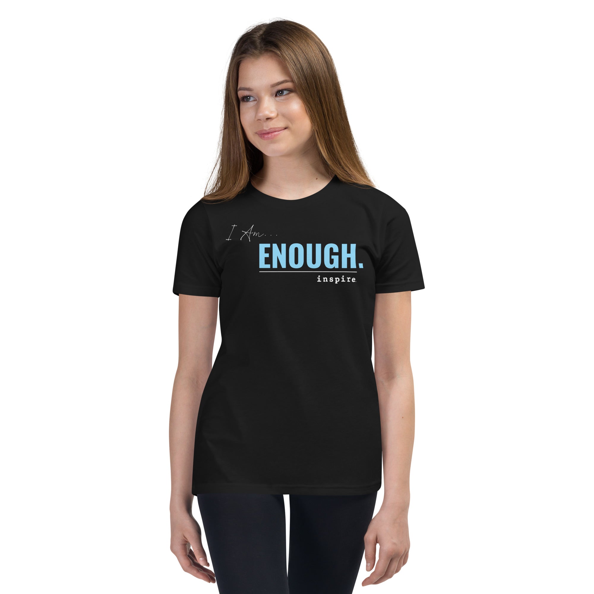 inspire I Am Enough Youth Short Sleeve T-Shirt