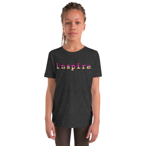 inspire Pink Doughnut Youth Short Sleeve T-Shirt