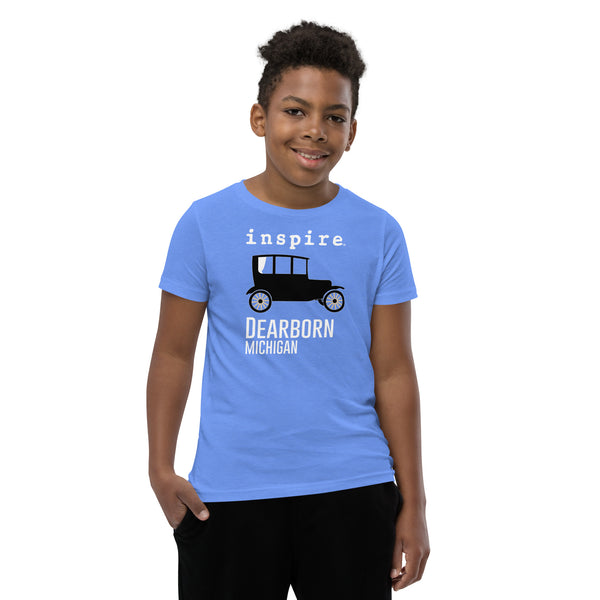 inspire Dearborn Car Youth Short Sleeve T-Shirt