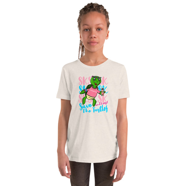 inspire SKSKSK Save The Turtles Youth Short Sleeve T-Shirt