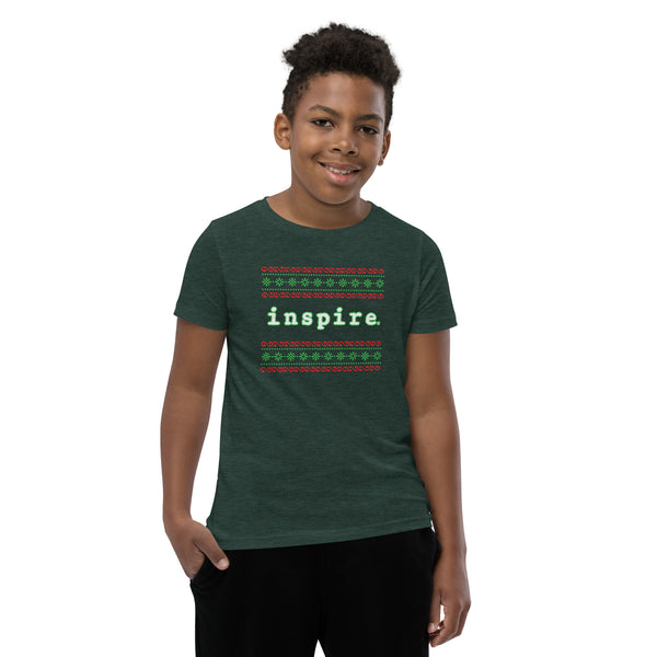 inspire Ugly Christmas Sweater Youth Short Sleeve T-Shirt