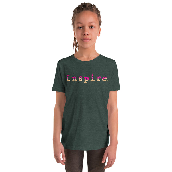 inspire Pink Doughnut Youth Short Sleeve T-Shirt