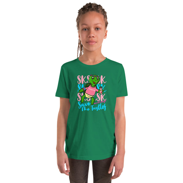 inspire SKSKSK Save The Turtles Youth Short Sleeve T-Shirt