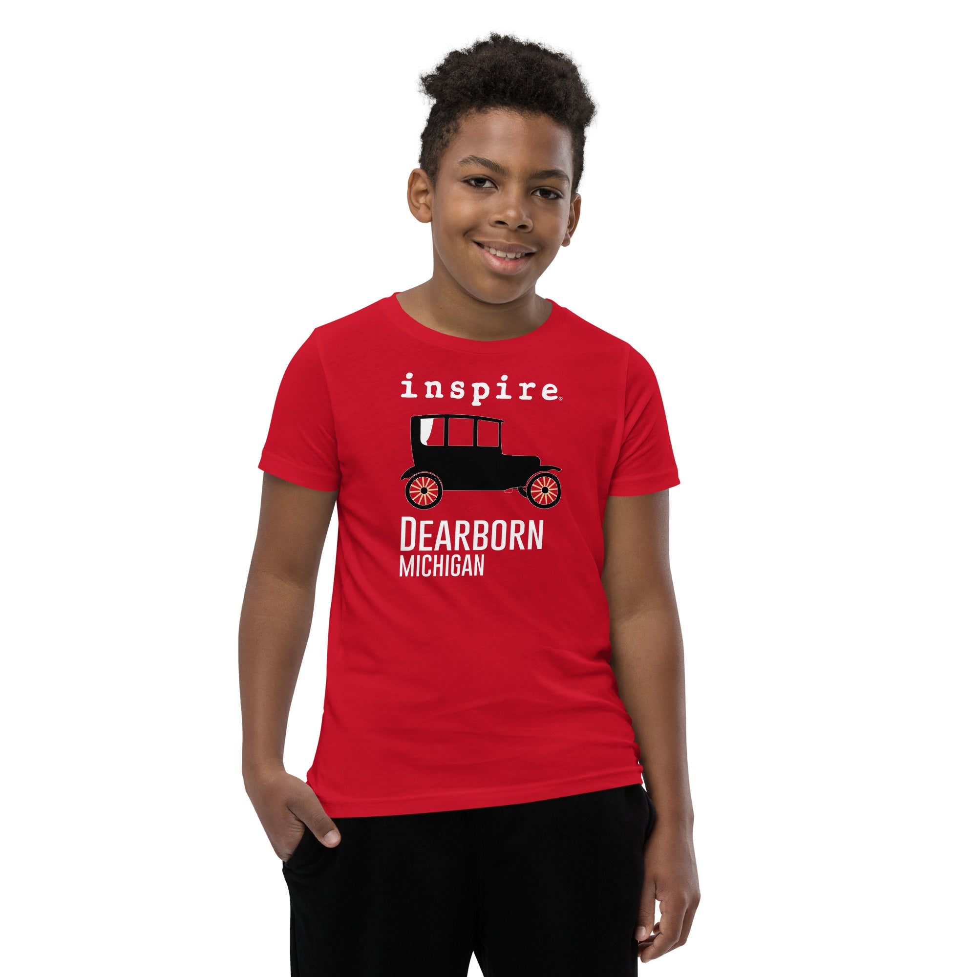 inspire Dearborn Car Youth Short Sleeve T-Shirt