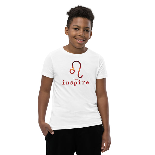 inspire Leo Zodiac Youth Short Sleeve T-Shirt