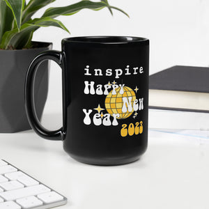 inspire Groovy 2023 Black Glossy Mug