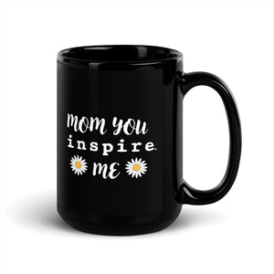 inspire Mom Black Glossy Mug