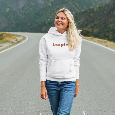 inspire Tan and Black Unisex Hoodie