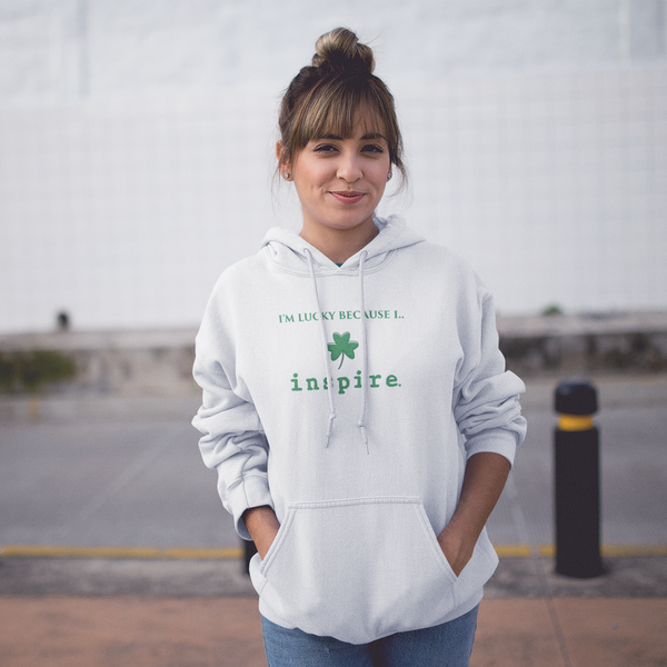 I'm Lucky Because I inspire Unisex Hoodie