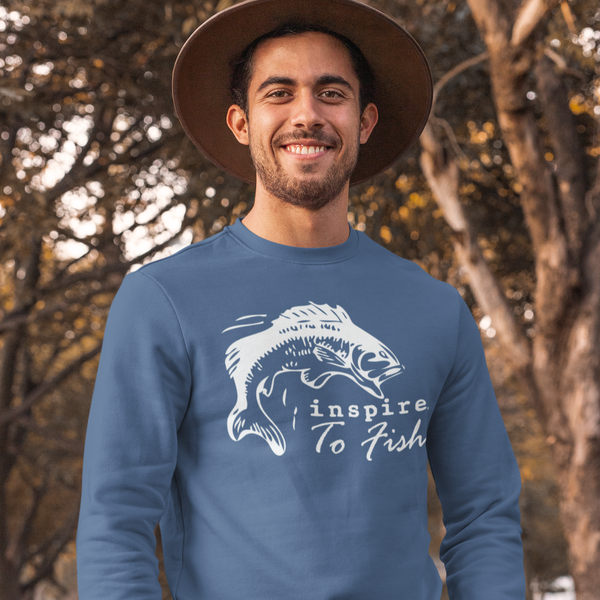 inspire Born To Fish Unisex Crewneck