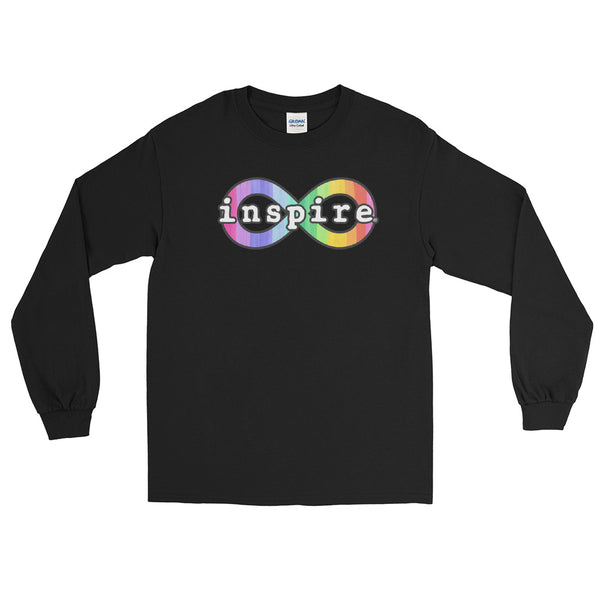 inspire Neurodiversity Awareness Rainbow Infinity Unisex Long Sleeve Shirt