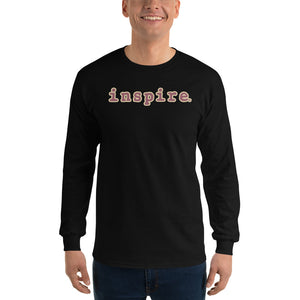 inspire Tan and Black Unisex Long Sleeve Shirt