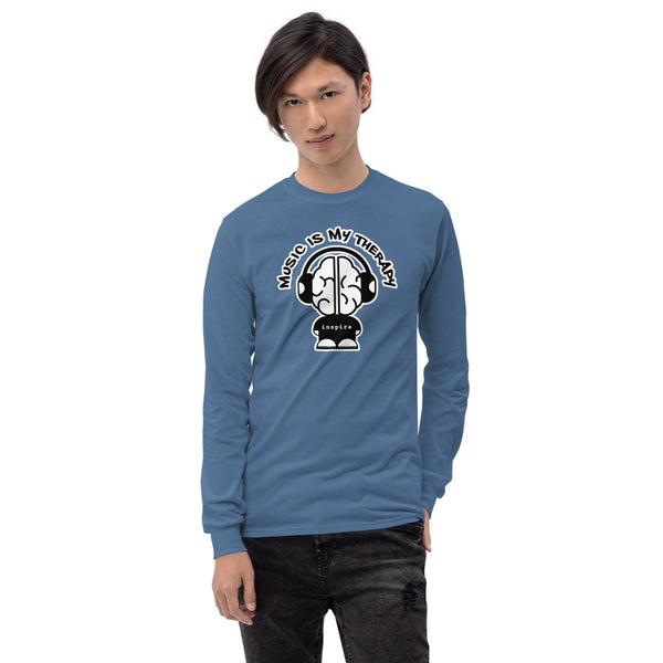 inspire Music Is My Therapy Unisex Long Sleeve Shirt