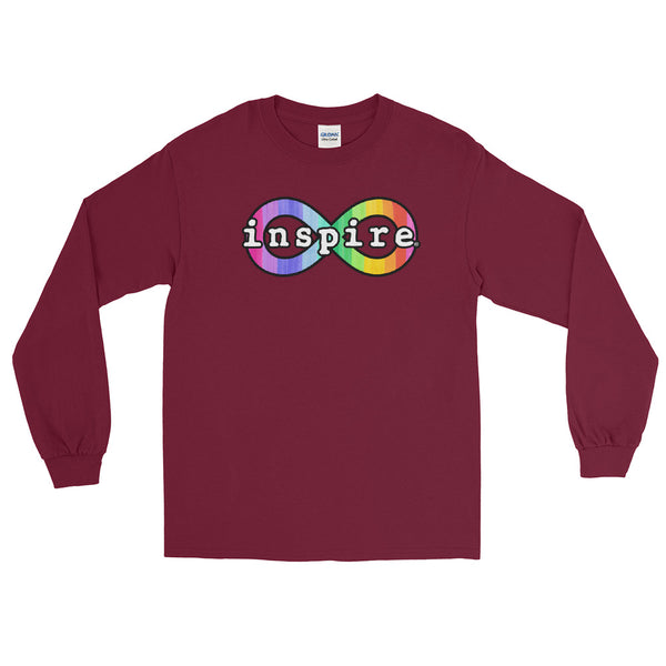 inspire Neurodiversity Awareness Rainbow Infinity Unisex Long Sleeve Shirt