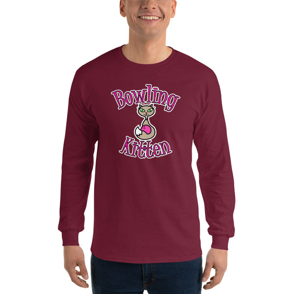 Bowling Kitten Unisex Long Sleeve Shirt