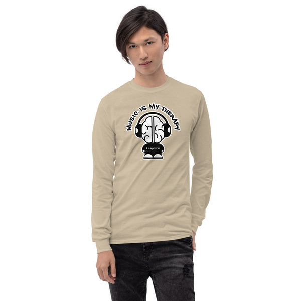 inspire Music Is My Therapy Unisex Long Sleeve Shirt