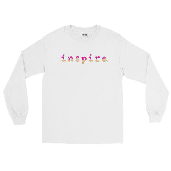 inspire Pink Doughnut Unisex Long Sleeve Shirt