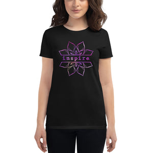 inspire Lotus Flower Women's Short Sleeve T-shirt