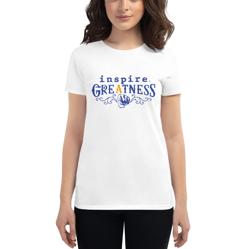 inspire Greatness Inspired By Terrance Burney Women's Short Sleeve T-Shirt