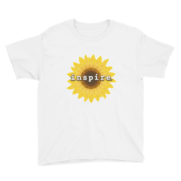 inspire Sunflower Youth Short Sleeve T-Shirt