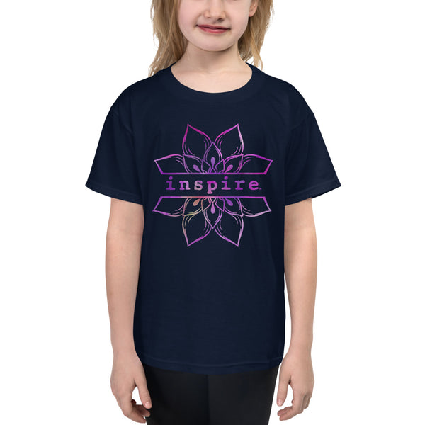 inspire Lotus Flower Youth Short Sleeve T-Shirt