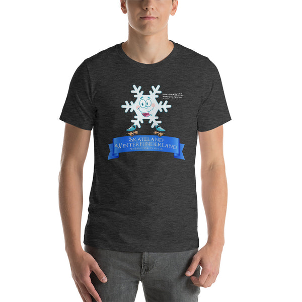 Skateland Winterfunderland Snowflake Steve Short-Sleeve Unisex T-Shirt