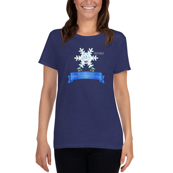 Skateland Winterfunderland Snowflake Steve Women's Short Sleeve T-shirt