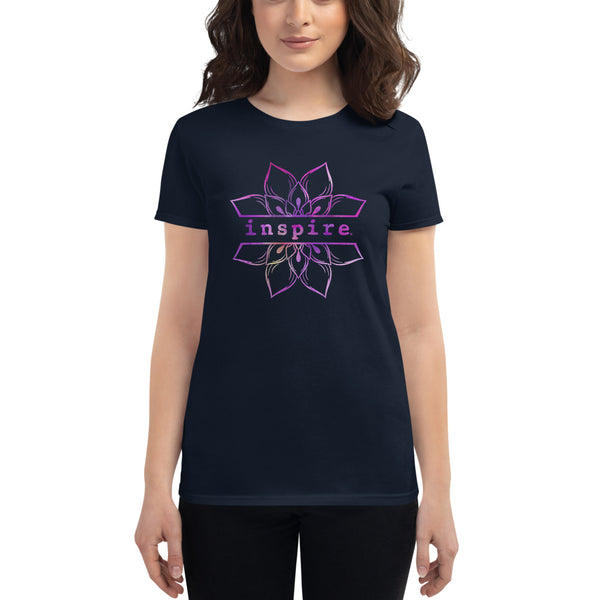 inspire Lotus Flower Women's Short Sleeve T-shirt